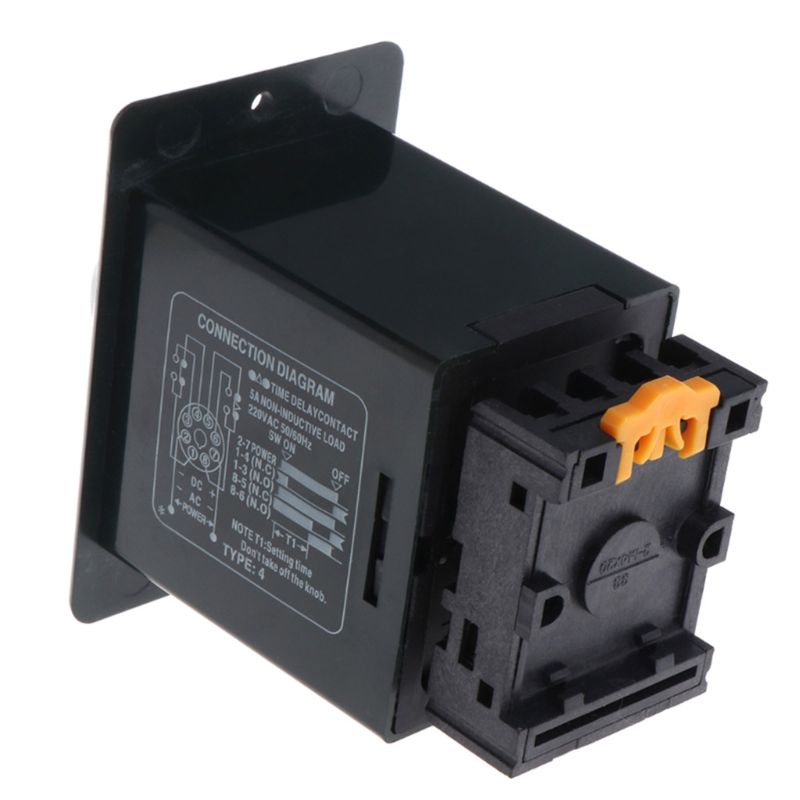 AC 220V Power on Delay Timer High Accuracy 1/3/5/10/30/60 Seconds 3/6/10/30/60 Minutes Time Relay