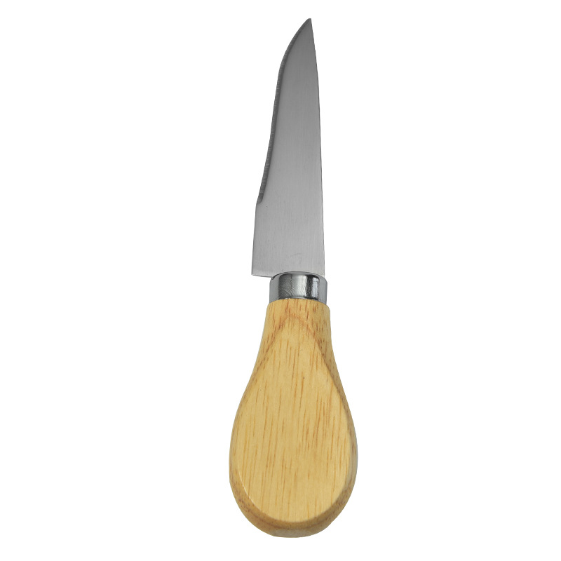 Stahl Edelstahl Käse messer mit Bambus Holzgriff Küche Backwerk zeug Slicer Cutter 1 Stück Bambus Küche: Elfenbein