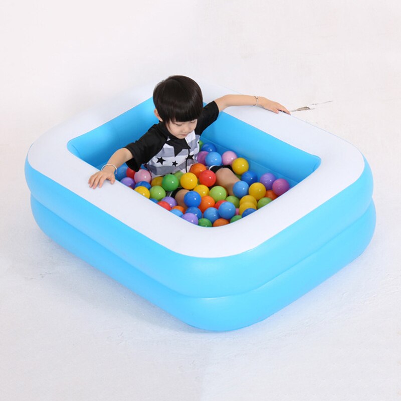 Blue And White Swimming Pool Family Inflatable Swimming Pool Baby Bath Tub Toy Thickened Bubble Bottom Swimming Pool