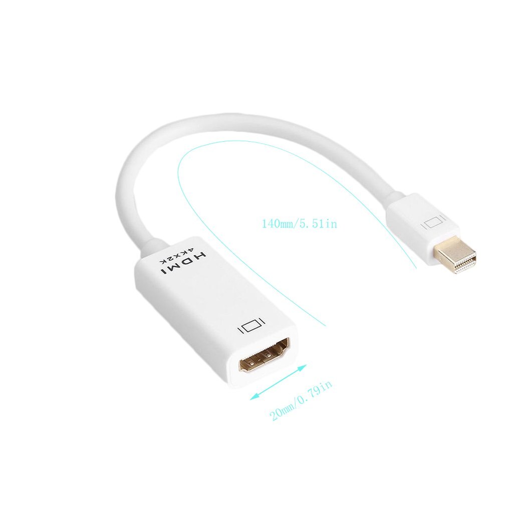 4K Mini Display Port DP to HDMI Adapter Cable Connector For MacBook Air / Pro Adapter
