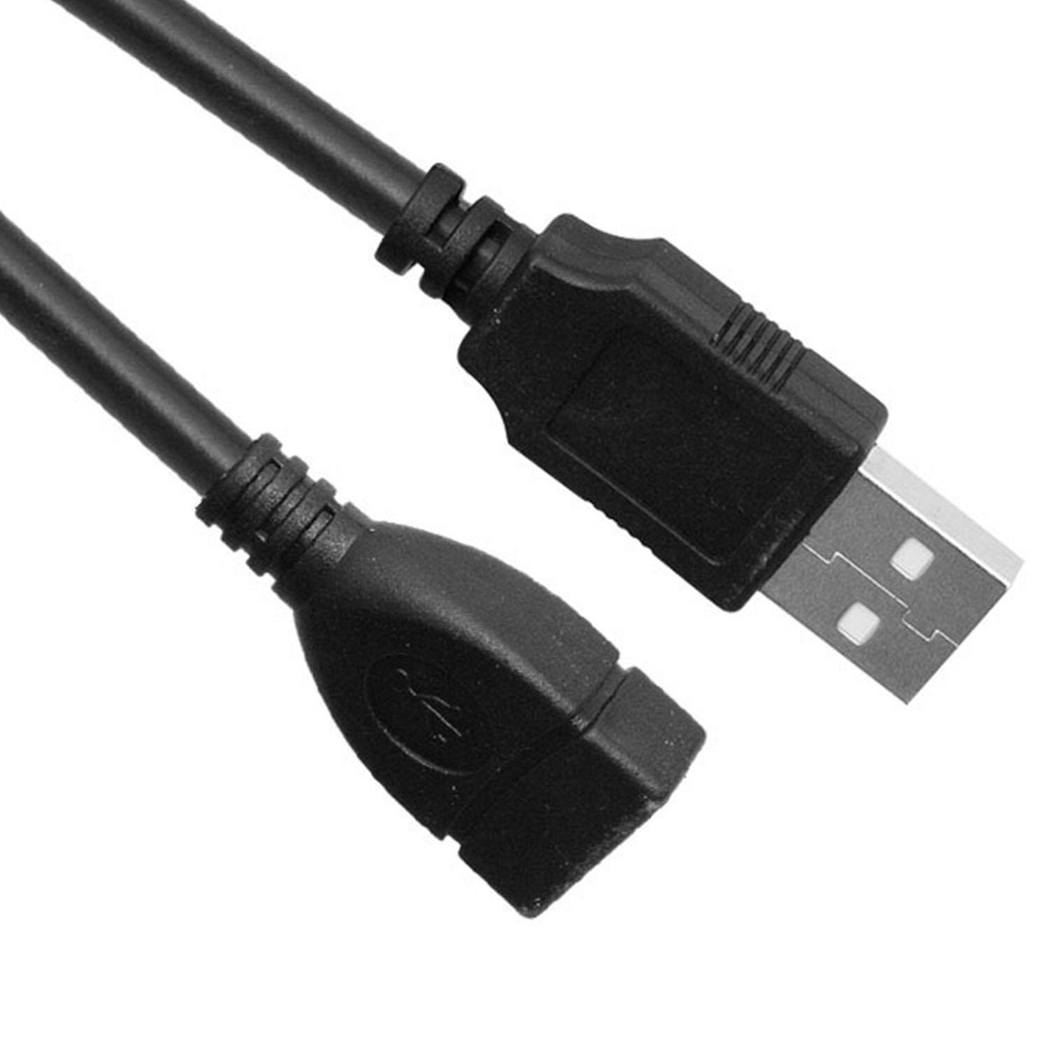 10 pces 3ft usb 2.0 macho para fêmea estender extensor de cabo de extensão para pc