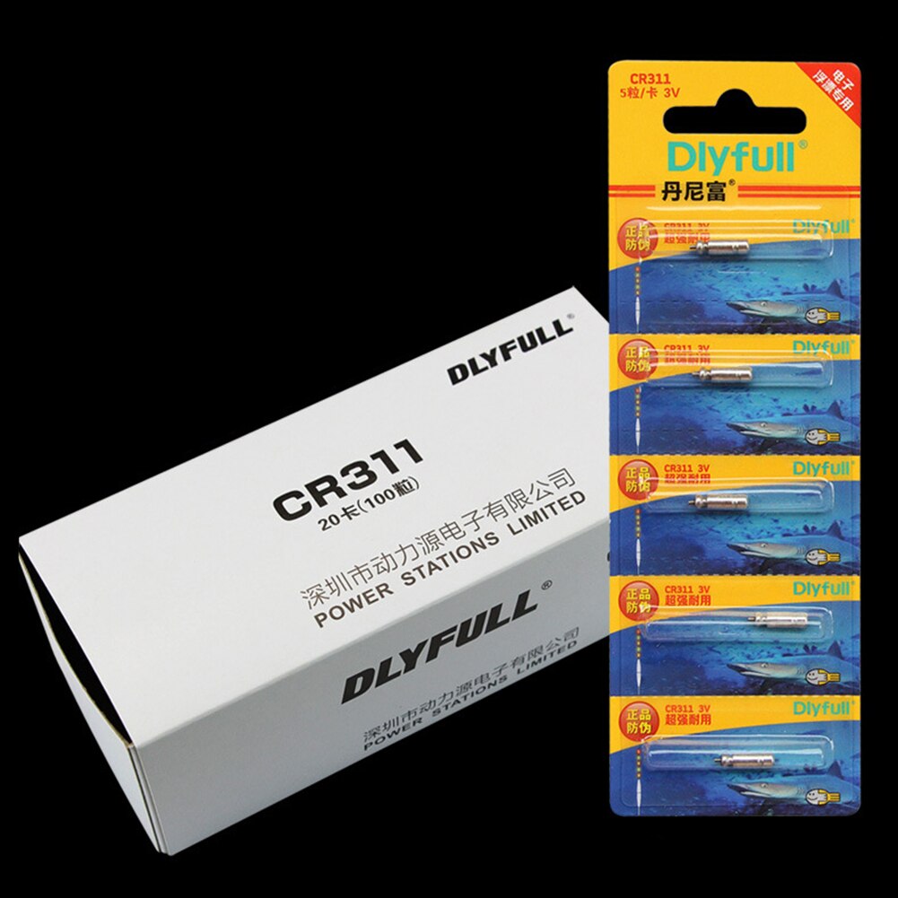 10 stücke CR311 CR322 CR425 CR435 Leucht Elektrische Batterie Angeln Schwimmt Lithium-Pin Batterie Angeln Werkzeuge Zubehör 3 Votage: CR311