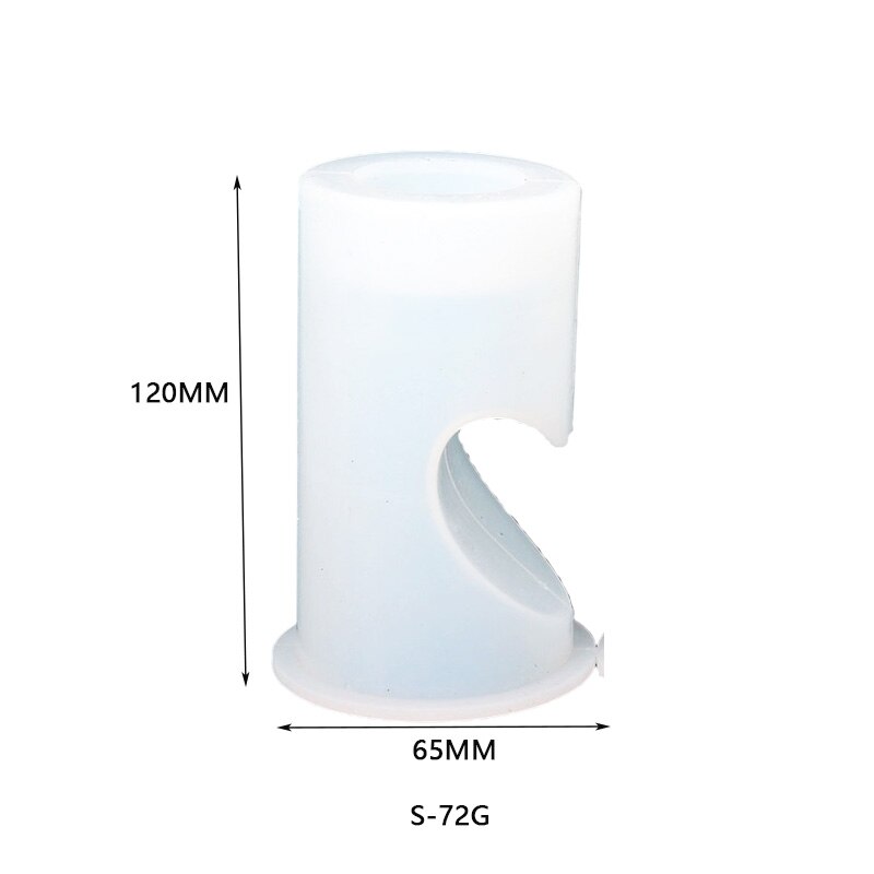 Cuboid Love Heart Candle Holder Silicone Mold Candlestick Epoxy Resin Mould Home Decoration Jewelry Making Tools DIY Crafts: Cylinder-S