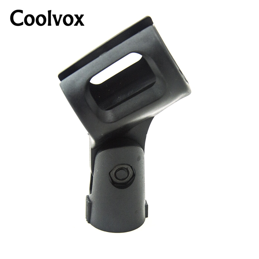 Coolvox Plastic Zwart Past Standaard Formaat Audio Rubber Klem Plastic Universele Bedrade Microfoon ClipS MICROFOON Accessoires
