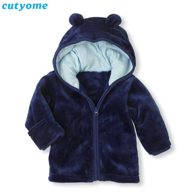 Herfst Pasgeboren Baby Meisje Bont Jassen Jassen Voor Jongens Meisjes Hooded Dikke Baby Bovenkleding Kleding Kids Jongens Winter Kleding