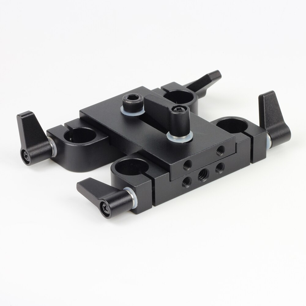 60Mm Afstand Riser Brug Adapter 15Mm Rod Clamp Converter Fr Lws Arriflex Arri Dslr Film Camera Rig Ondersteuning statief Rail Systeem