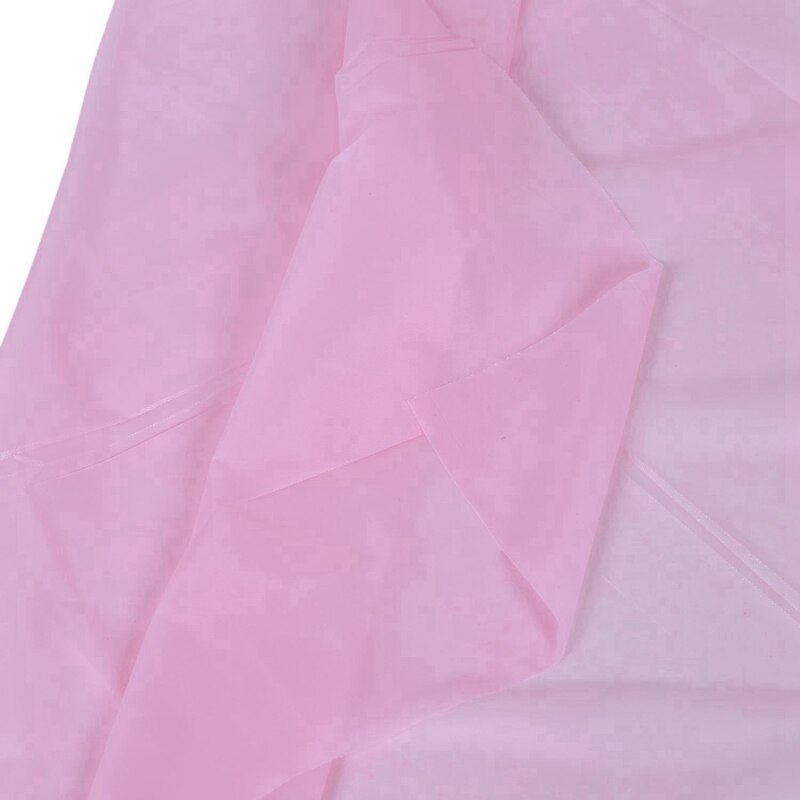 2x peva engangs duker duk dekke fest catering arrangementer servise, rosa og hvitt