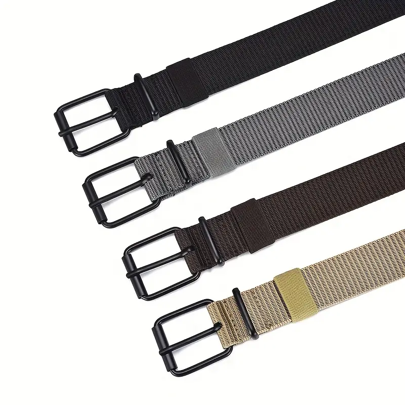 Cinturón de nailon súper duradero para hombre con hebilla de liberación rápida, adecuado para ropa de trabajo diaria, versátil tanto para hombres como para mujeres