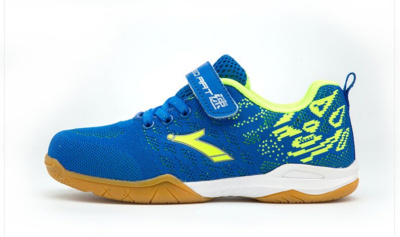 Kids Sneakers Table Tennis Badminton Shoes Training Sport Shoes for Ping Pong Volleyball Boys Girls Tennis Jogging: blue / 34