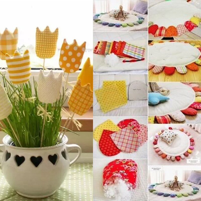 Tecidos quadrados de algodão 50 peças, 10*10cm mix tecido de patchwork costura acolchoado tecido para patchwork bordado diy feito à mão material