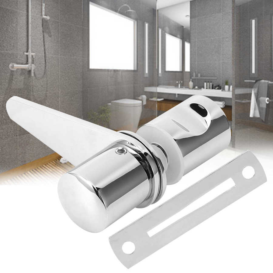 Bathroom Glass Door Lock Shower Room Latch Lock for Home Office Doors Use Household Supplies Glass Door Bolt