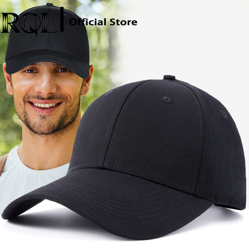 XXL Big Head Baseball Cap For Men Extra High Crown Solid Combed Twill Structured Breathable Long Brim Sun Sports Trucker Hat