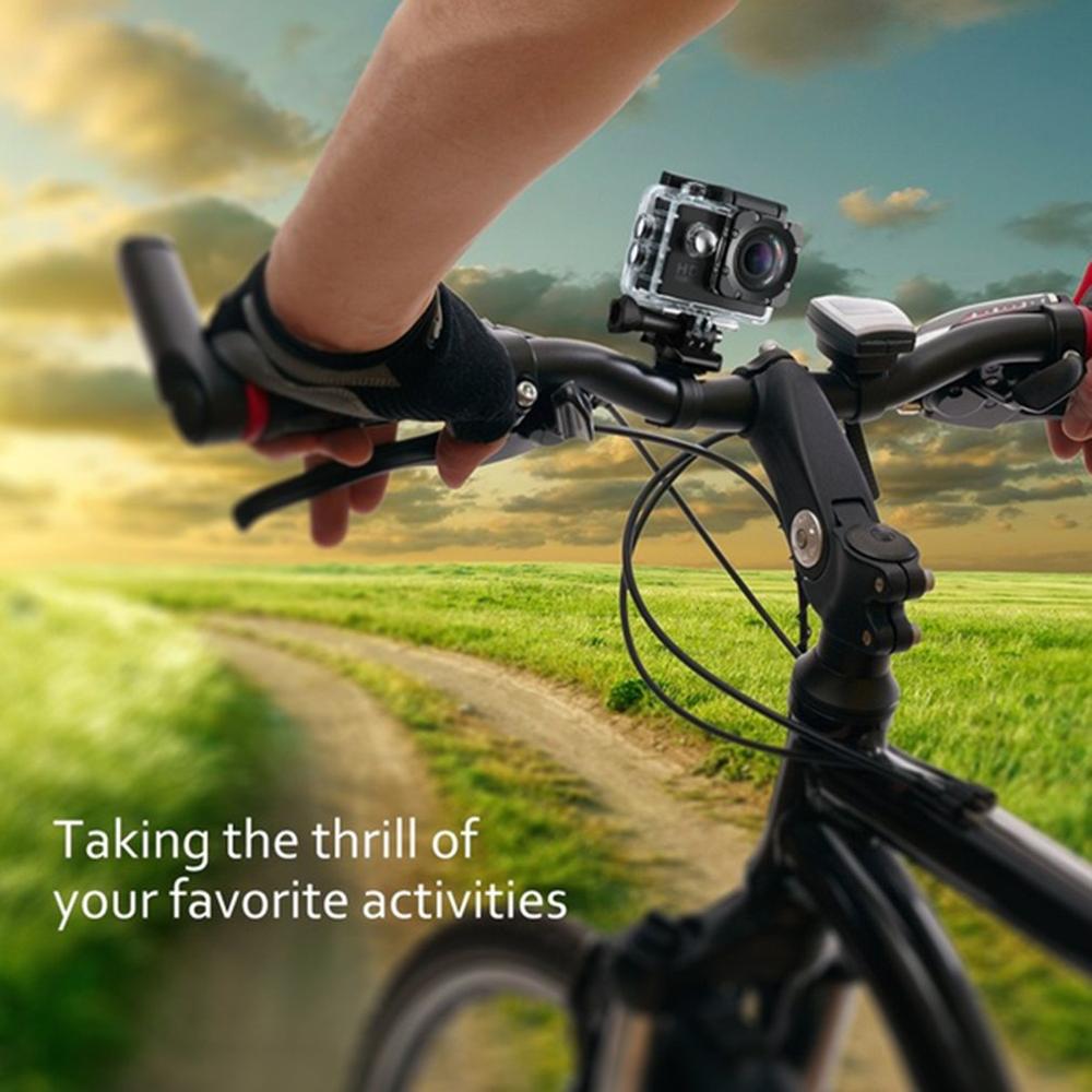 Caméra d&#39;action numérique étanche 2.0 &quot;HD 1080P/24fps, capteur CMOS, objectif grand Angle 1080P, caméra de sport professionnelle