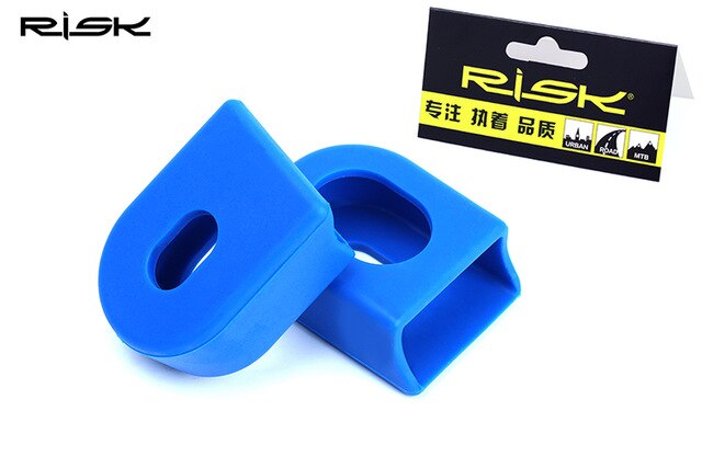 RISK-Protector de manivela para bicicleta de montaña, 1 par, Protector de 4 colores para cadena de rueda de bicicleta de montaña SLX XT: Blue