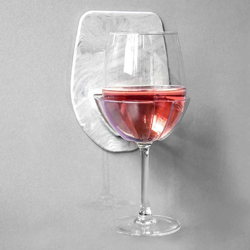 Siliconen Wijnglas Houder Badkamer Douche Keuken Rode Wijn Cup Opslag Opknoping Rack wijnglas opbergrek