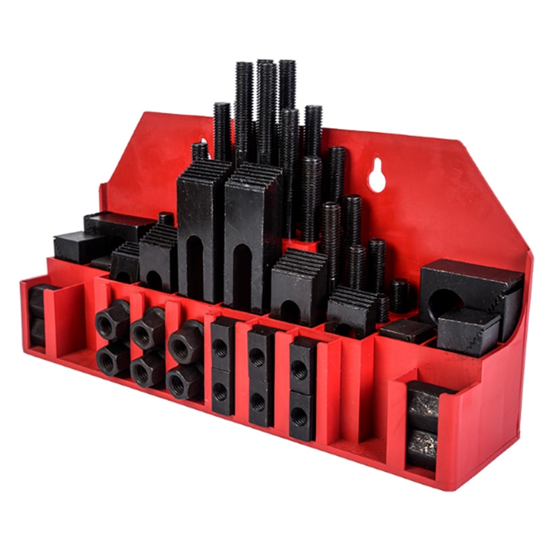 M12 Milling Machine Clamping Set 58pcs Mill Clamp Kit Vice Universal Fixture Screw Set Processing Parts Pressure Plate
