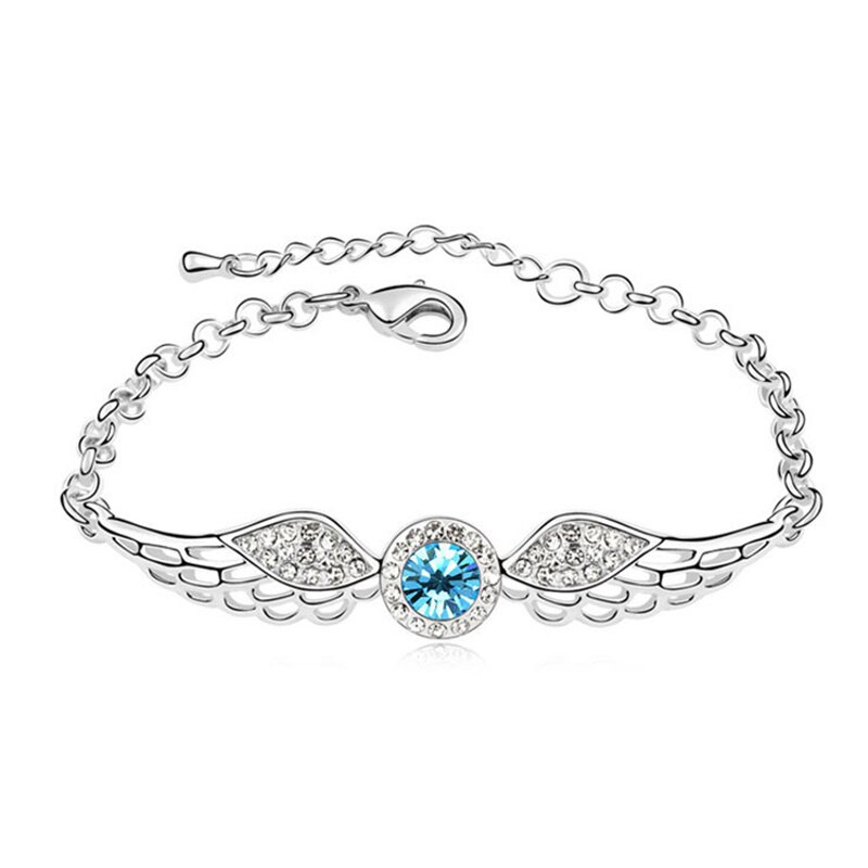 Vrouwen Lady Armband Chain Angel Wing Sieraden Decoratie Charme Voor Party THIN889: navy