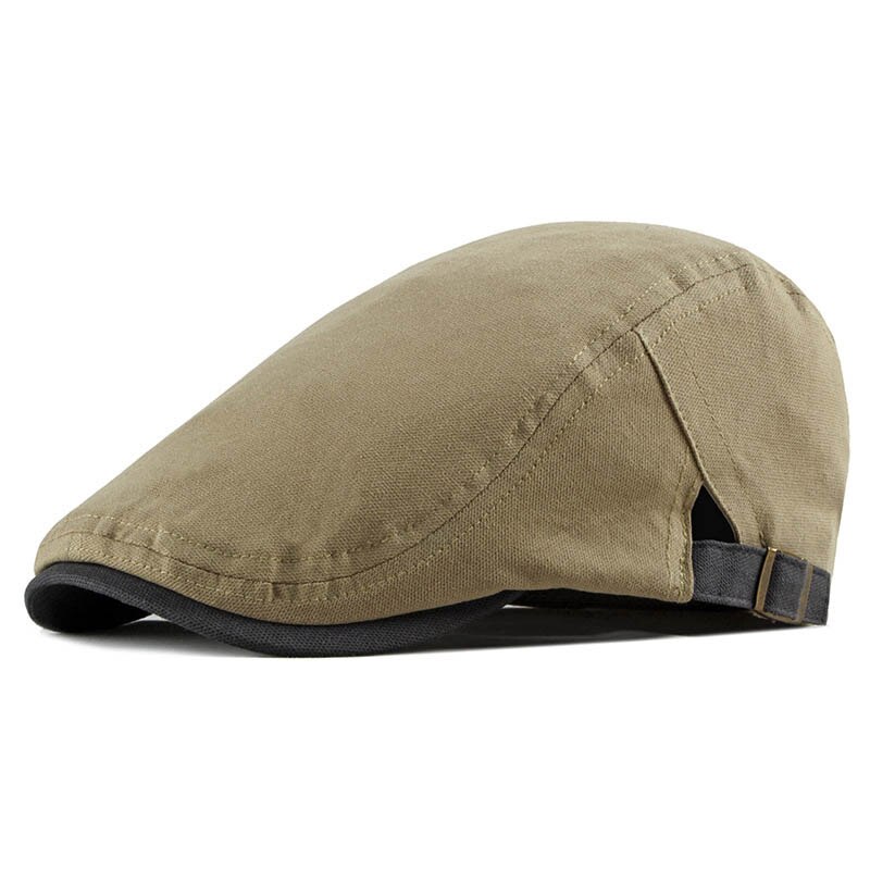 Herfst Katoen Mannen Baret Patchwork Platte Cap Driver Retro Krantenverkoper Caps Boina Casual Ivy Flatcap Cabbie Baretten Hoeden: Ginger