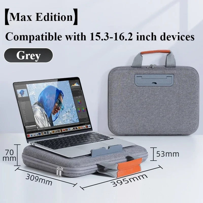 Funda Maletín EARY para Portátil 13.3-16.2" MacBook Pro/Air - Maletín Duradero de Poliéster: Amarillo