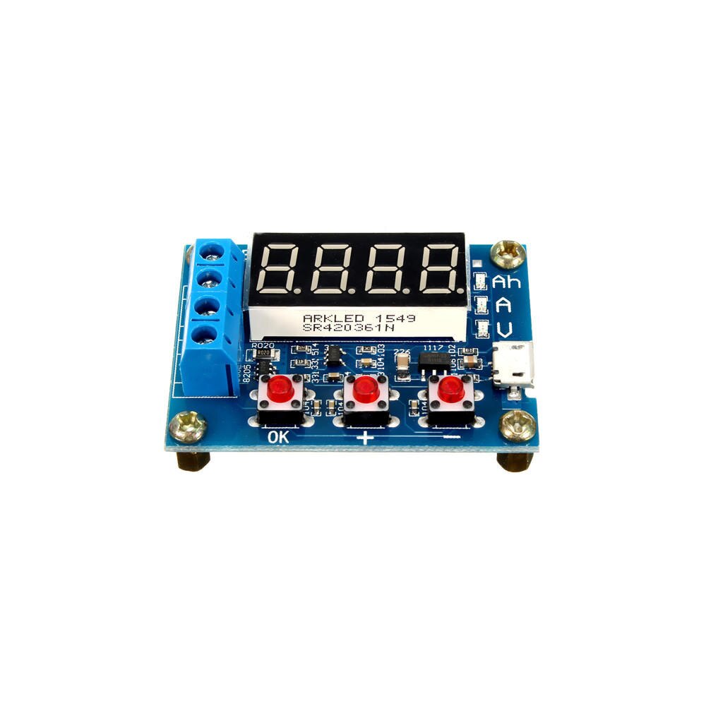Taidacent-probador de capacidad de batería ZB2L3, 5 piezas, circuito de carga externa, batería de 1,2-12V, capacidad de batería de 18650, contador de descarga