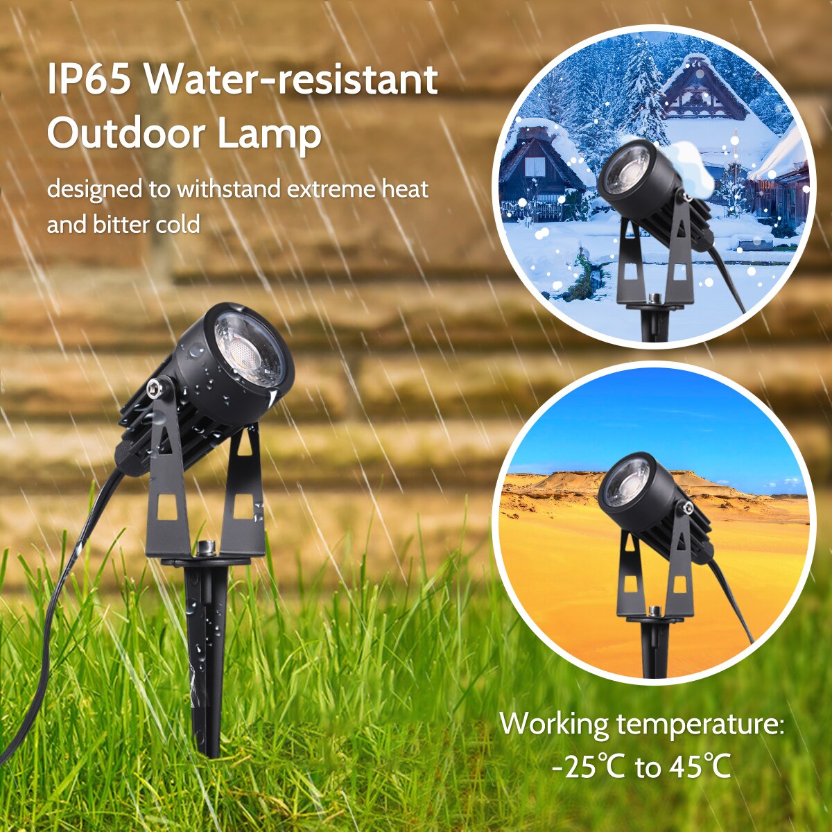 Tomshine 6-in-1 Garten Lichter Niedrigen Spannung LED Landschaft Beleuchtung IP65 Wasserdichte draussen Lampe warm Weiß für gehweg Bäume Hof