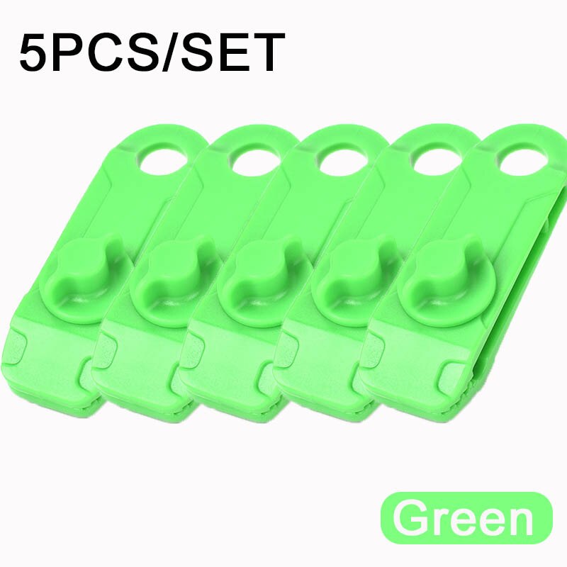 7 kolorów wielofunkcyjny przenośny namiot kemping baldachim wiązanie plandeki z śruba motylkowa markizy zaciski liny płachta kempingowa klipy: zielony-2