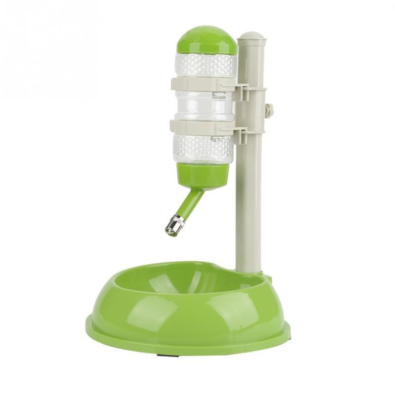 Pet Food Bowl Stand Kat Bowls Auto Verstelbare Inclinable Huisdier Kat Drinkwaterfontein Eten Water Dispenser Huisdier Kom Feeder Hond kom: green