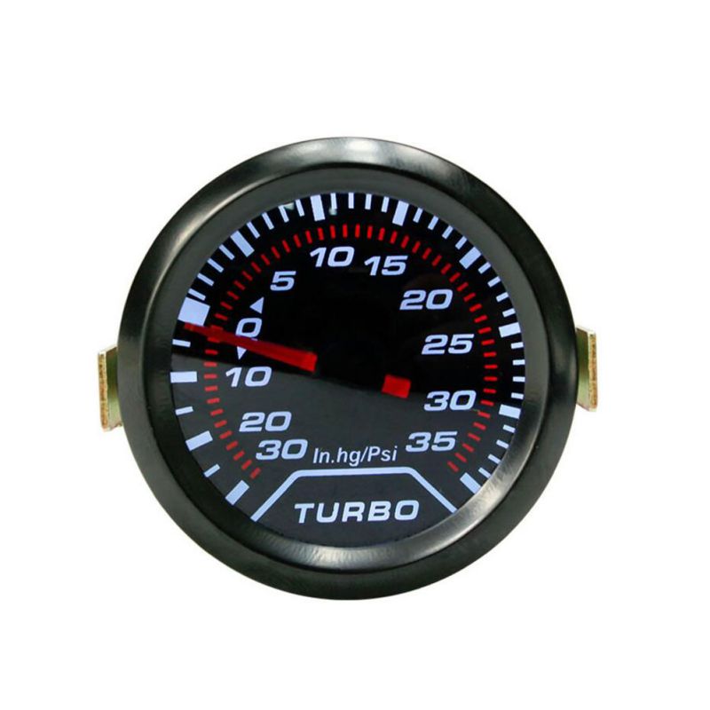 Universal Car Boost Controller Modifications Led Light Pressure Boost Gauge Meter PSI Smoke Tint