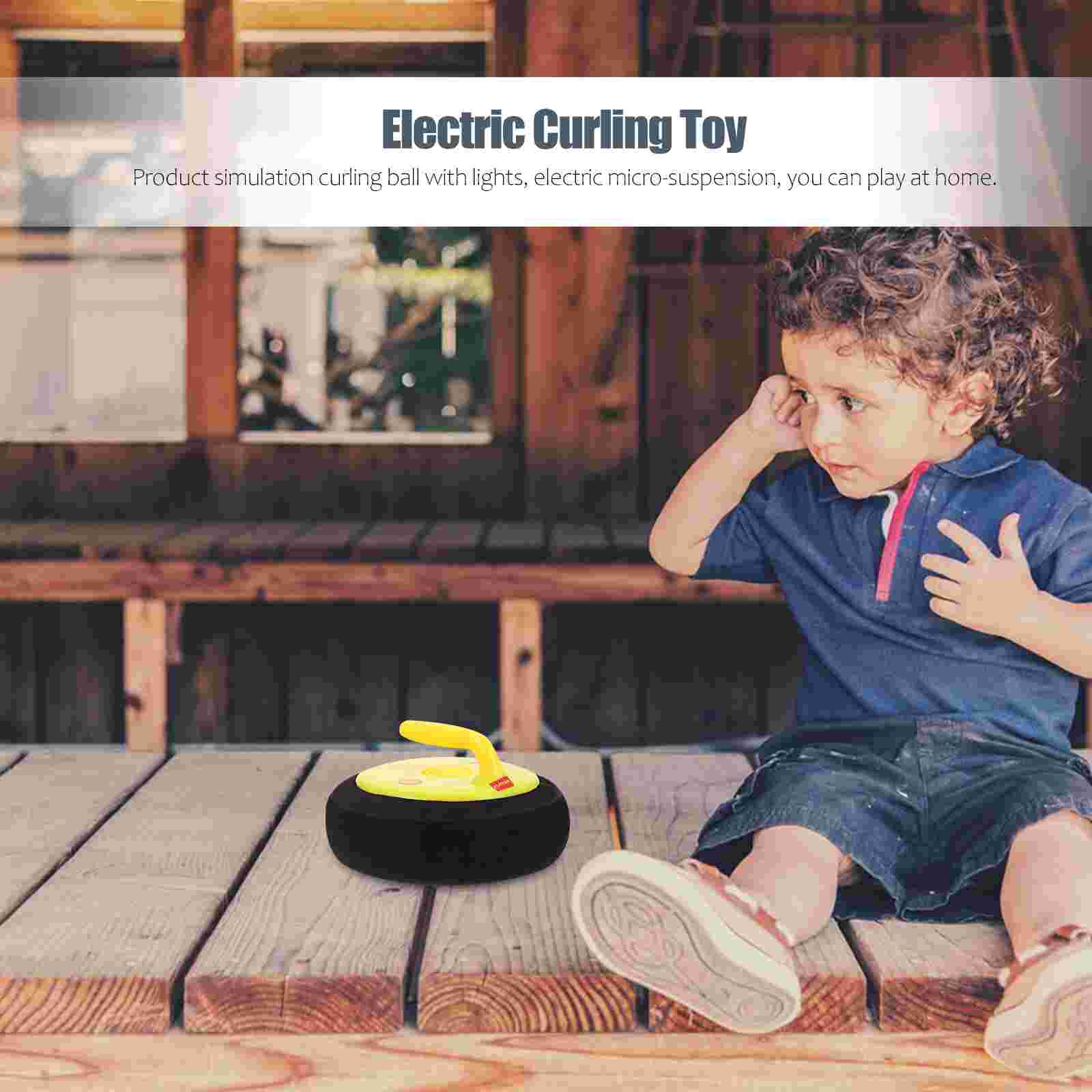 Elektrische Curling Spel Speelbal Met Licht Indoor Sport Ouder-kind Educatief