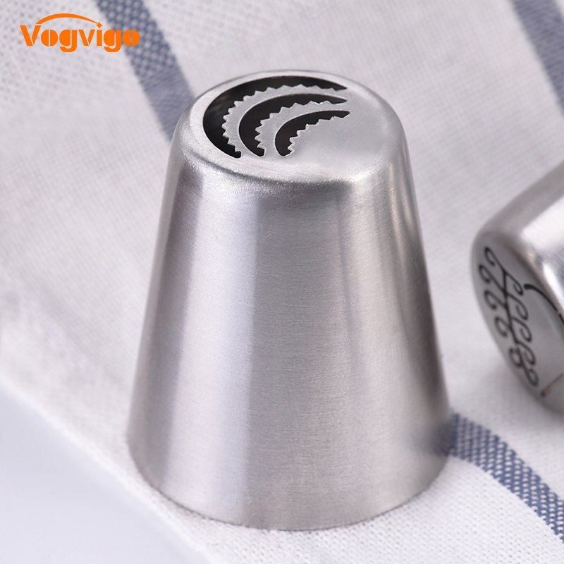 VOGVIGO Decorating Mold Chocolate Cookie Valentine Heart Flower Fondant Cake Nozzles DIY Stainless Steel Icing Piping Nozzle