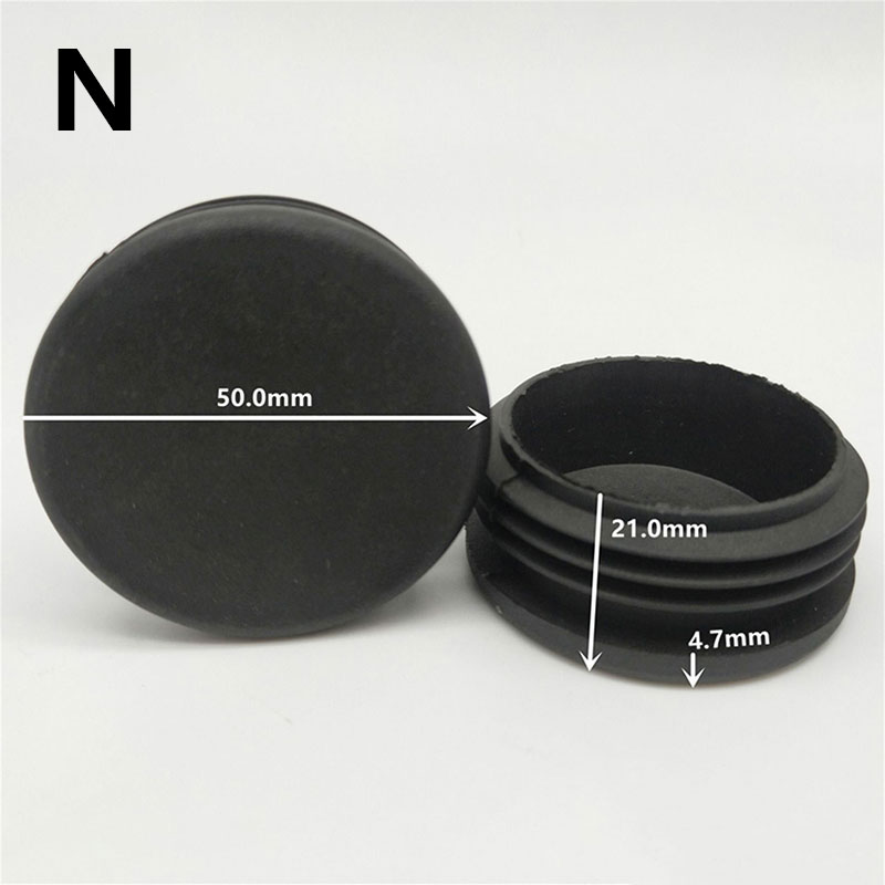 10Pcs Round Tube Plugs Pipe Insert End Caps Floor Protectors Furniture Feet Pads: N