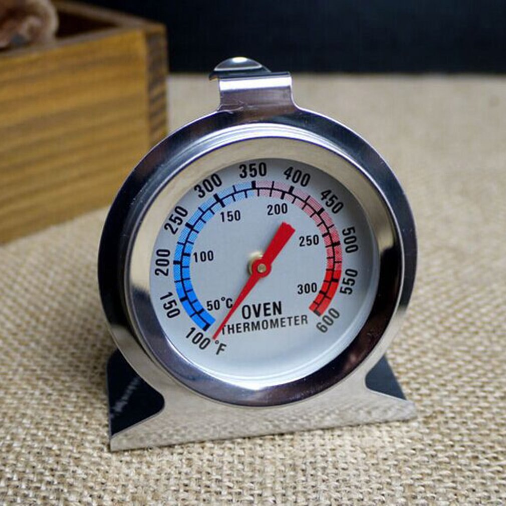 Roestvrijstalen oventhermometer kookvoedsel vlees wijzerplaat temperatuurmeter keuken oventhermometer meetinstrument keukengadget