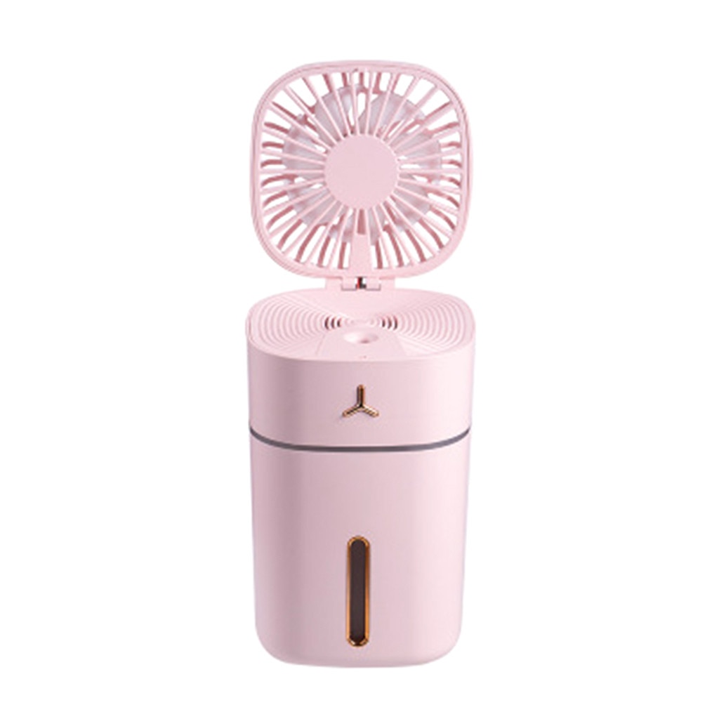 Home Low Noise Smart Home Portable Handheld Multi-function Colorful Air Humidifier Office Small USB Charging Small Fan: PK