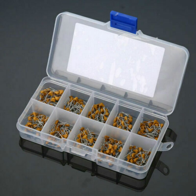 Condensador de cerámica monolítico de 50V, kit de clasificación de capacitores de cerámica multicapa de 10pF a 100nF, 1 caja, 300 Uds.