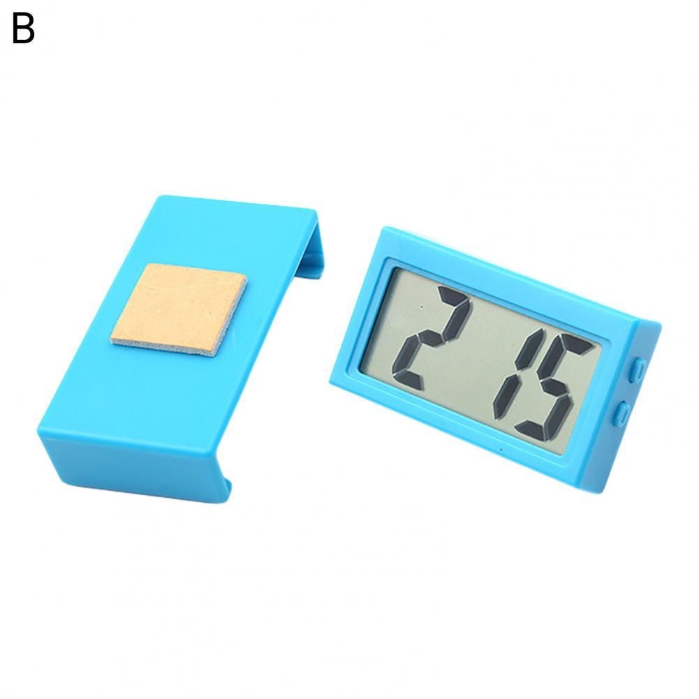 Exquisite Mini Electronic Digital Clock Portable Desk Electronic Clock Fine Workmanship for Car:  B