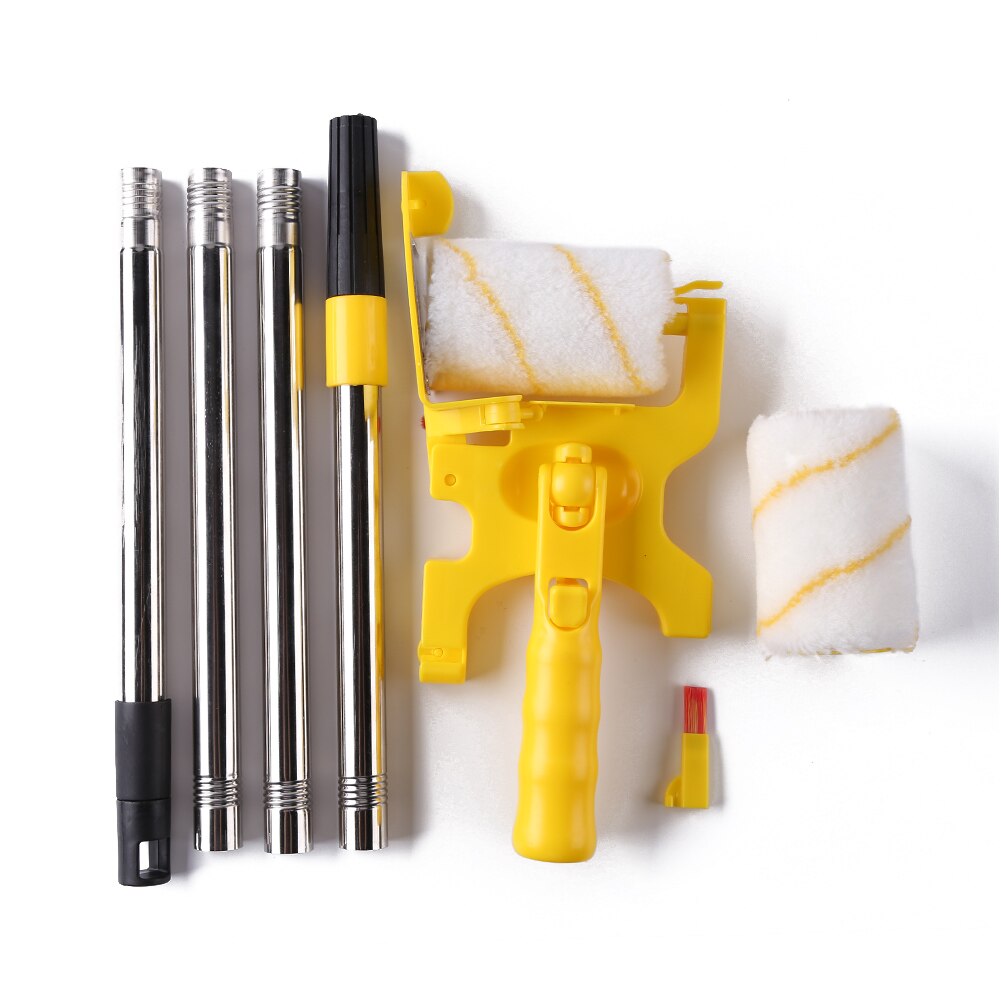 Clean-Cut Paint Edger Roller Brush Painting Tools Roller Paint Brush Clean-Cut Paint Edger Wall Painting Roller Brush Set: A