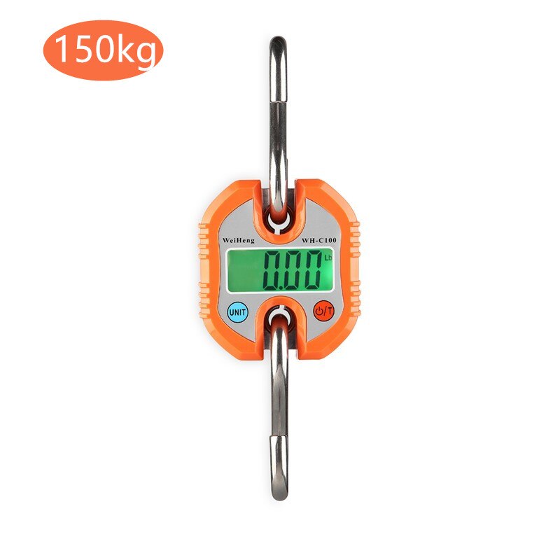 Crane Scale 300kg 150kg 200kg 500kg/100g 1kg/0.1g 2kg/1g Heavy Duty Hanging Hook Scales Digital High Accurate Weight Tool 40%off: B 150kg