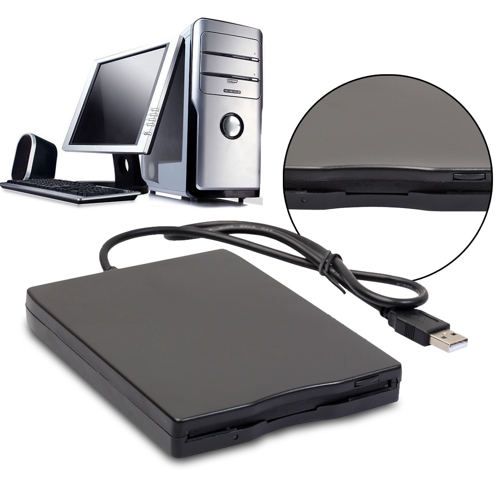 Usb Portable Diskette Drive 1.44Mb 3.5 "12 Mbps Usb Externe Draagbare Diskettestation Diskette Fdd Voor Laptop