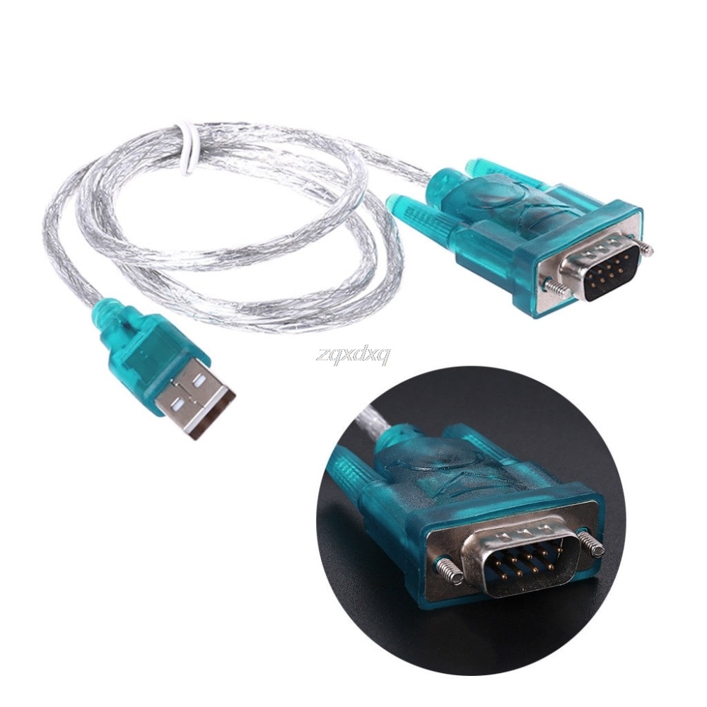 Conversor e adaptador de porta serial usb para rs232, 9 pinos, db9, cabo com porta serial, conversor, whosale, envio direto