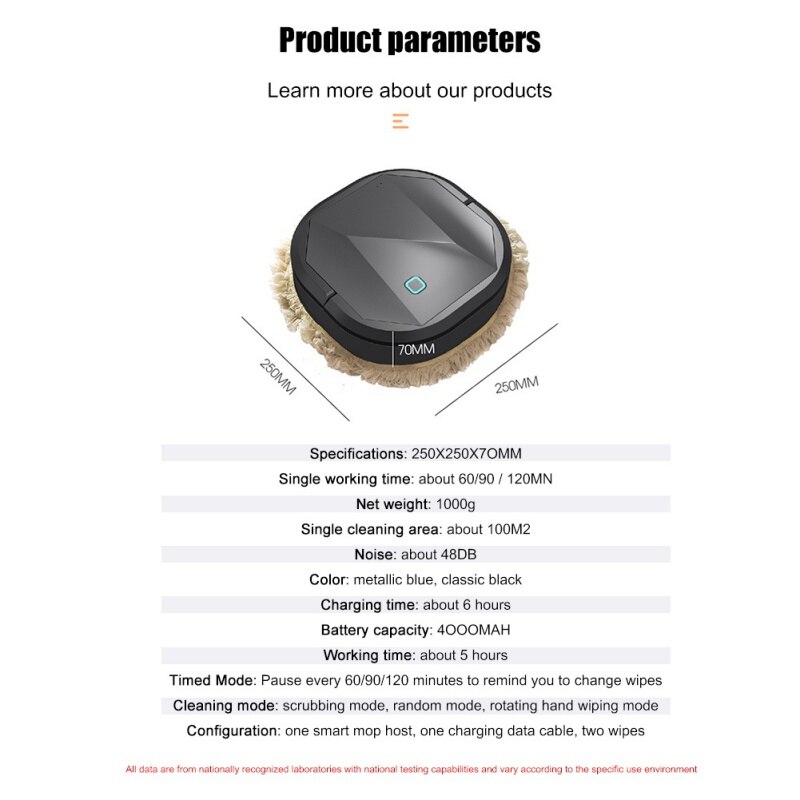 Soprobot hushållsautomatisk allt-i-ett maskin moppmaskin ultratunna intelligenta dammsugare rengöringsapparater