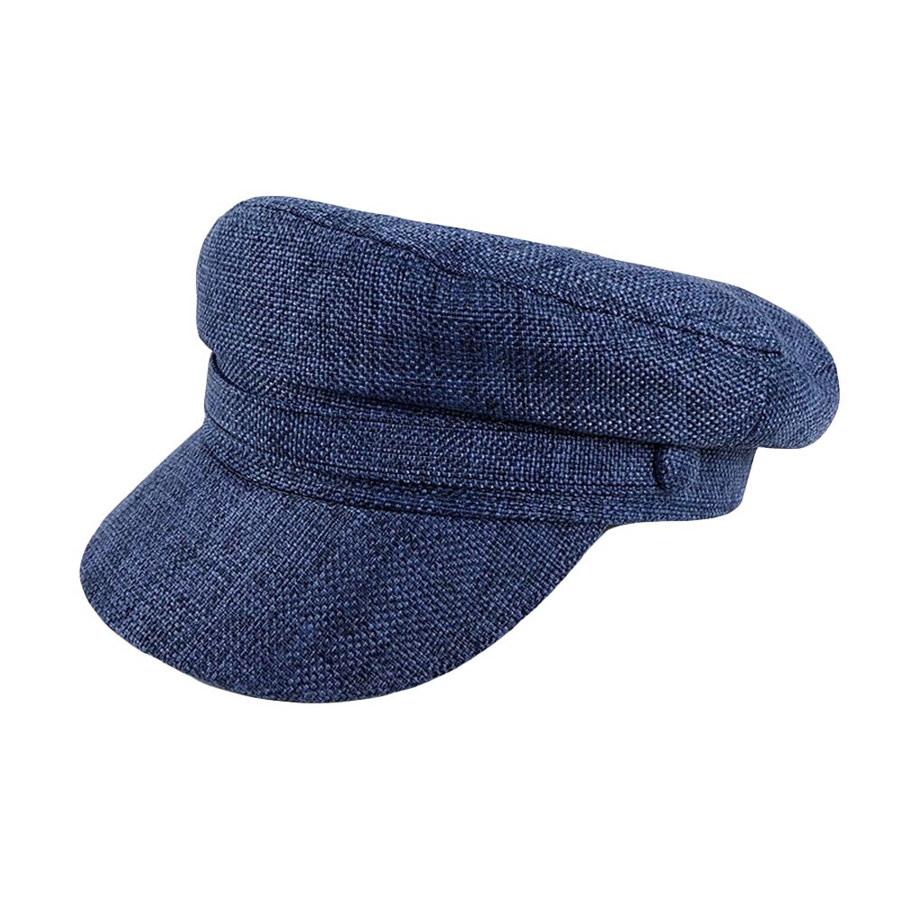 Dames gavboy visière casquettes décontracté octogonale casquette classique couleur unie chapeau plat