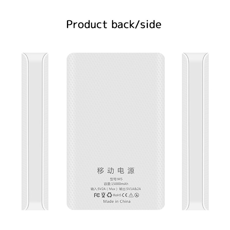 Cargador de batería 5x18650, carcasa de batería portátil de 15000mAh, pantalla Digital, carcasa de Banco de energía, entrada Micro tipo c, puerto USB Dual