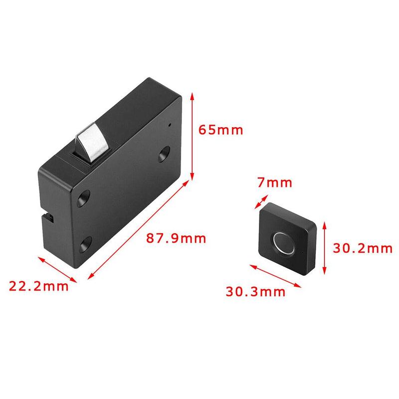 Drawer Cabinet Intelligent Fingerprint Lock Electronic Cabinet Lock Fingerprint Door Furniture Theft Lock Lock Anti File A4J4