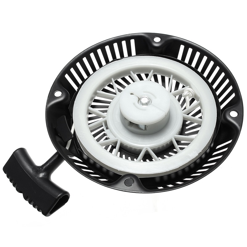 Black Pull Recoil Start Lawn Mower Starter Assembly Construction Tools Machine Tool Accessory Parts For 1P60/64 Petrol Engines
