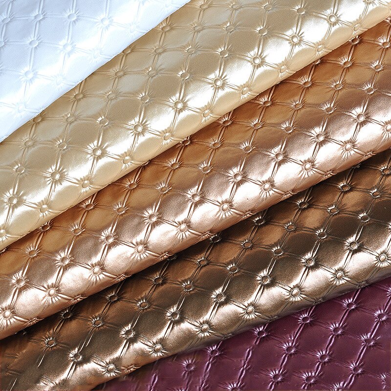 Meetee 50x137cm Faux PU tela de cuero suave 8mm de cuero Artificial grueso para coser sofá bolsa cama coche decoración de cuero Material