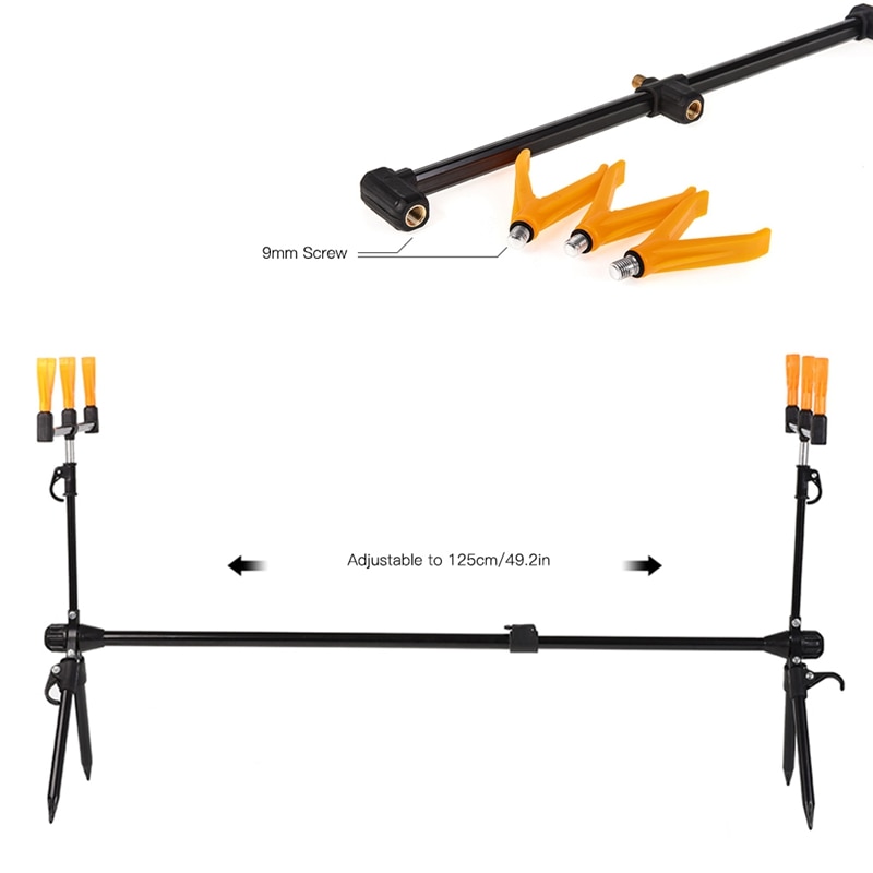 Adjustable Retractable Carp Fishing Rod Pod Stand Holder Fishing Pole Pod Stand Fishing Tackle Fishing Accessory