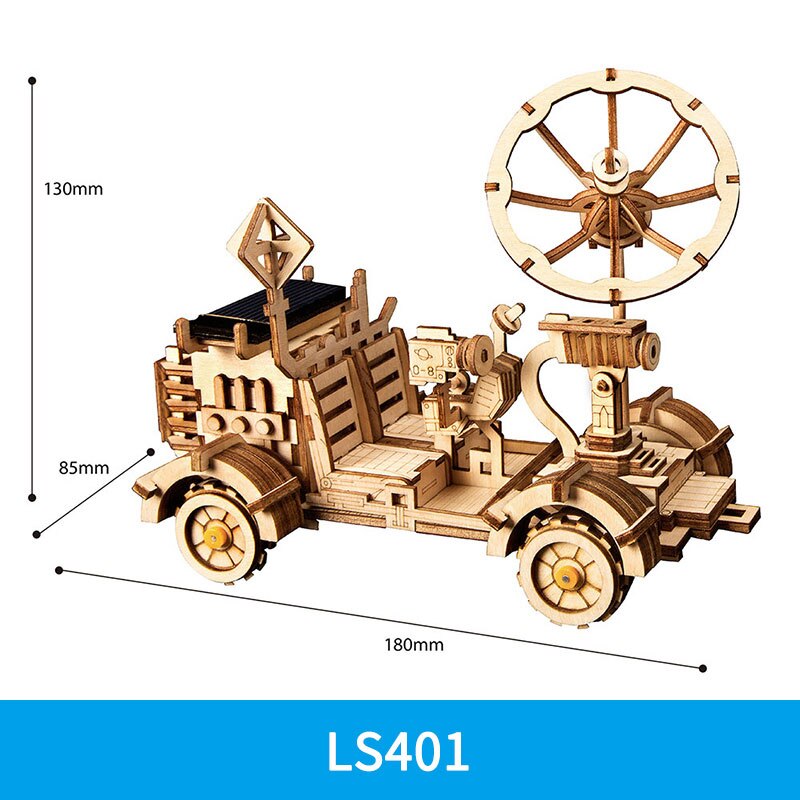 Robotime ROKR DIY 3D Wooden Puzzle Gear Model Building Kit Toys for Children Teens: LS401