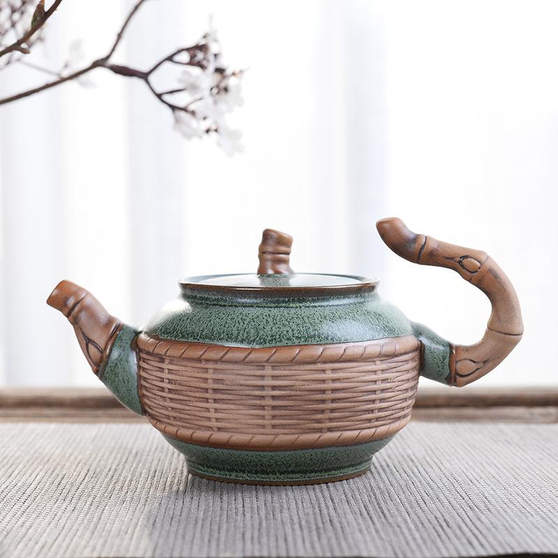 Chinese Kung Fu Tea Set Teapots Household Green Porcelain Kettle with Handle Water Pitcher Jug Teaware Ceramic Teapot Tea Pot