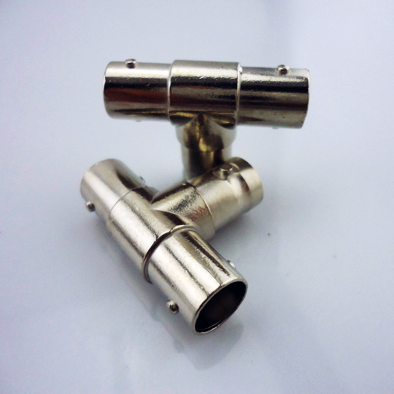 100PCS/Lot SMTSEC CCTV Products Accessories 3 Female BNC Connector Coaxial adapter Cabling For CCTV Camera System BNC-107