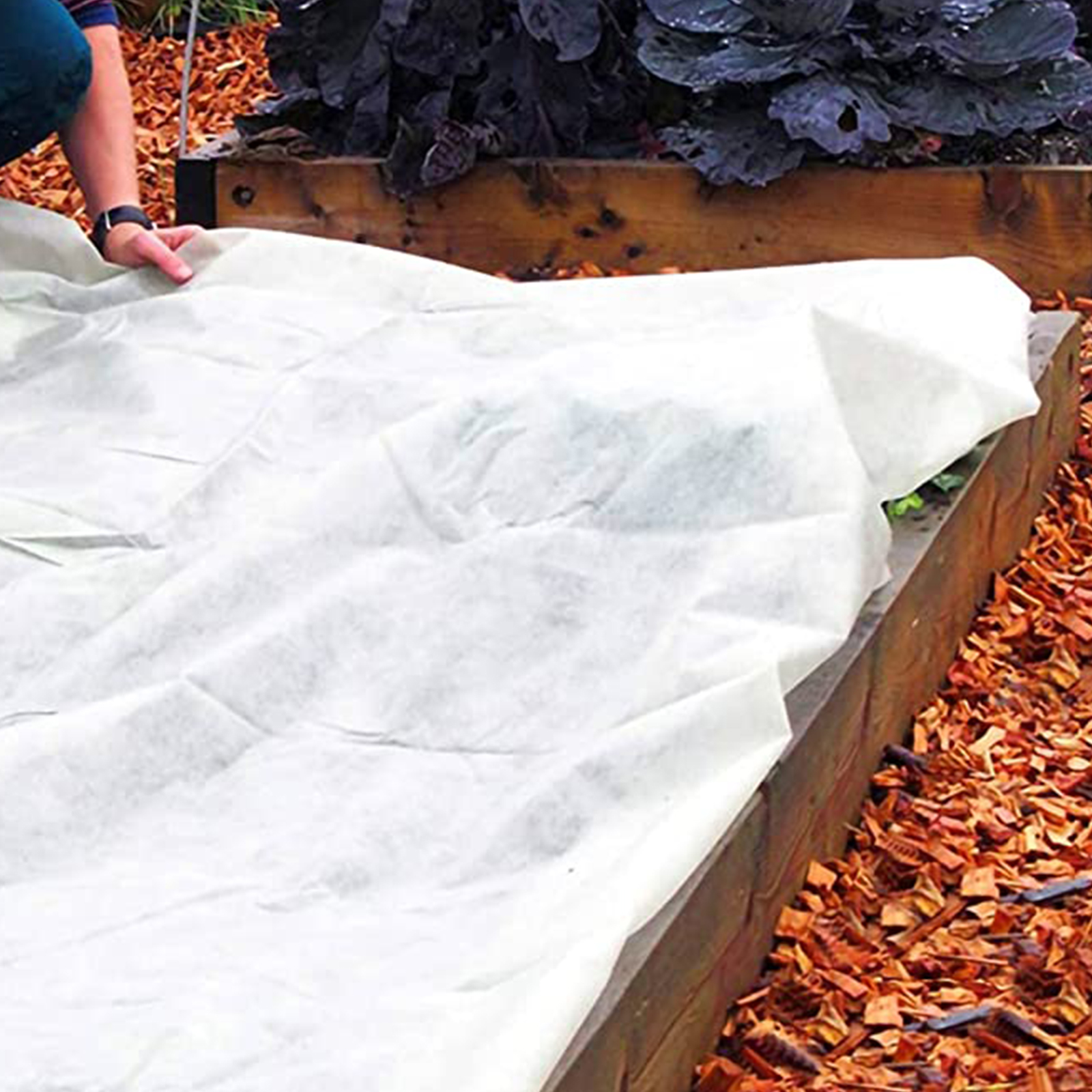 40 gsm vinter genanvendeligt plantebetræk fiberdug frysebeskyttelse plante frostbeskyttelse tæppe haveforsyninger fugle insekt